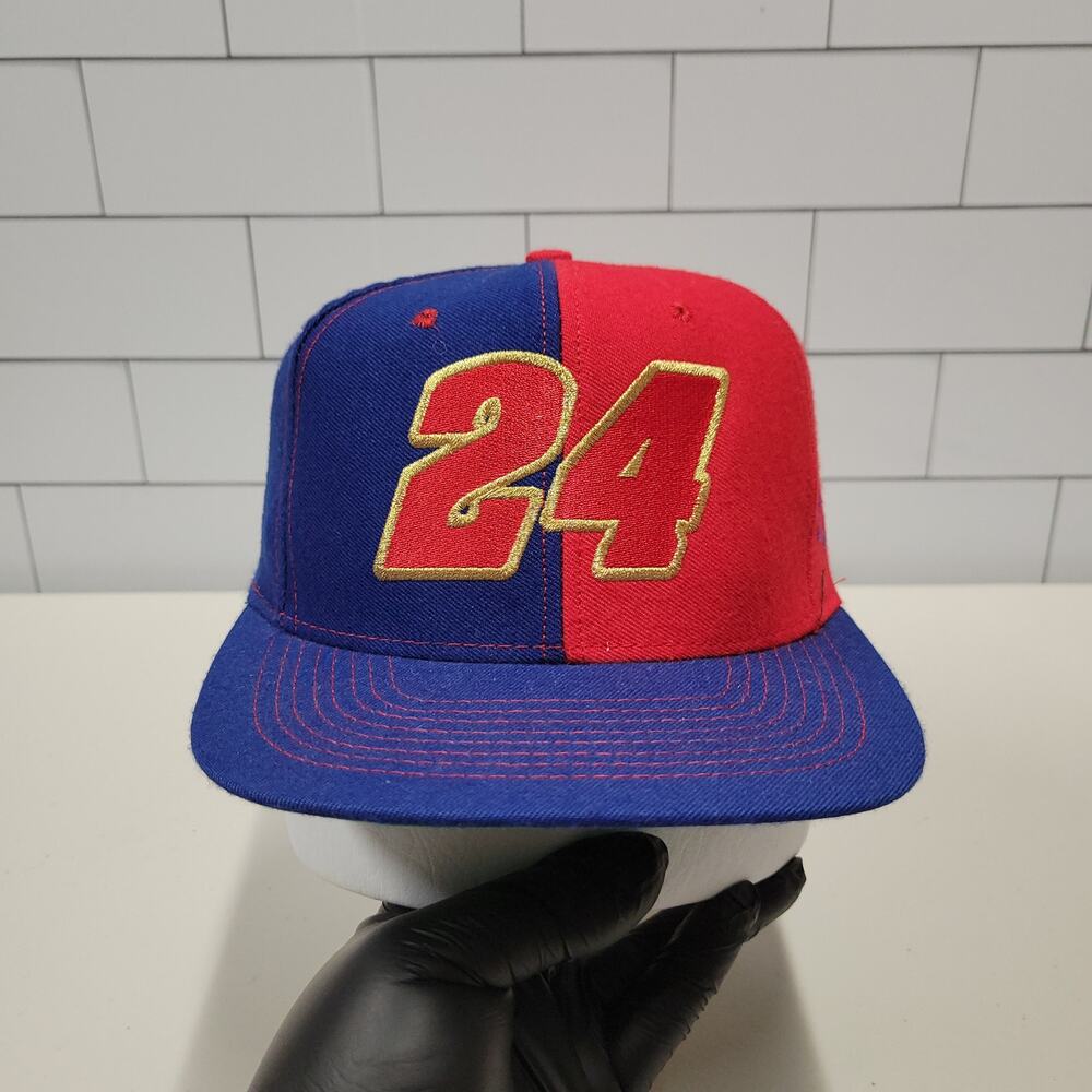 Vintage Jeff Gordon 24 Nutmeg Snapback Hat NASCAR Made USA Racing